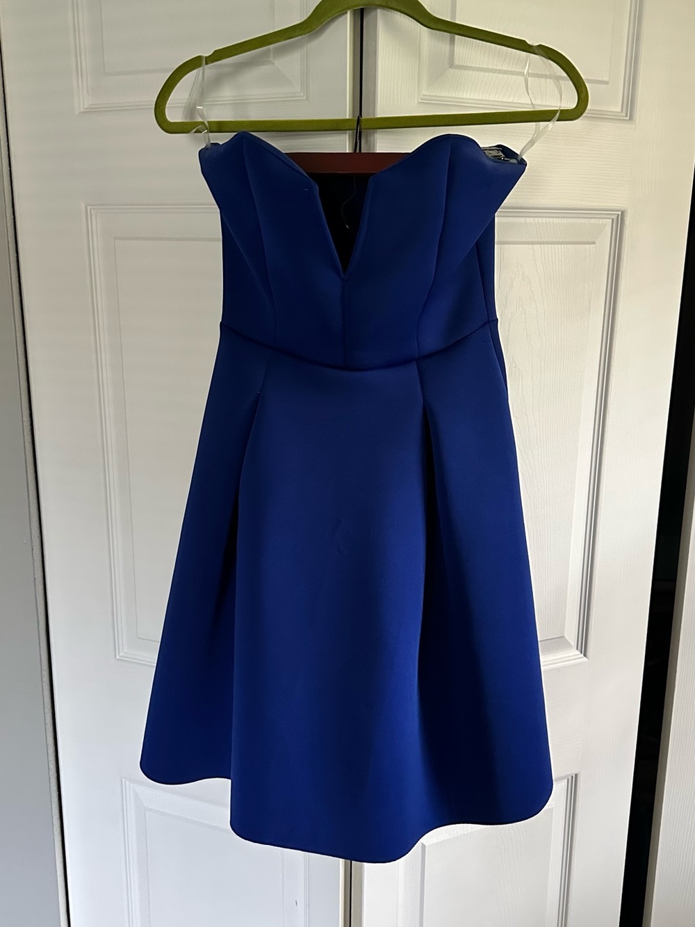 Charlotte Russe Strapless Cobalt Blue A-Line Dress